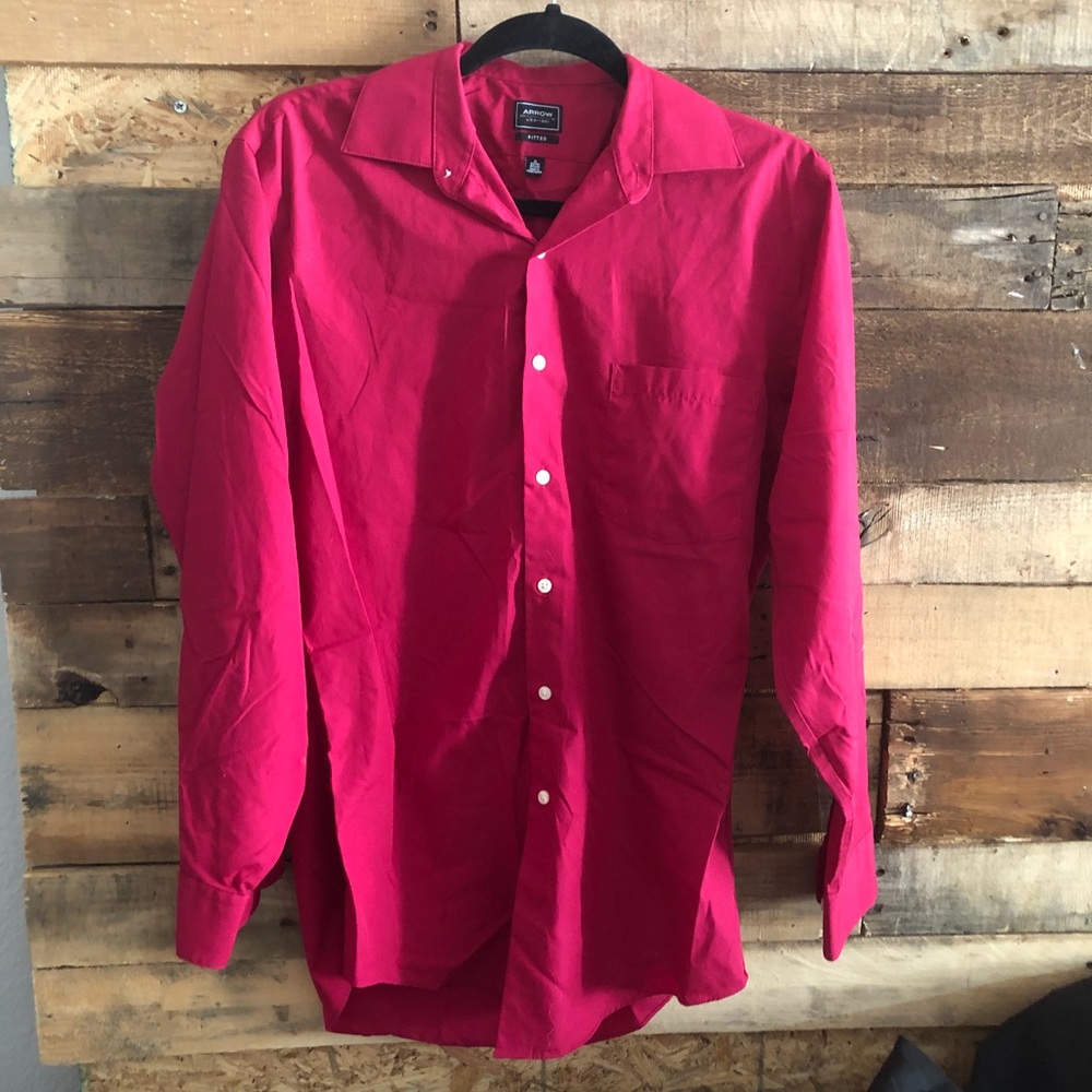 red button up